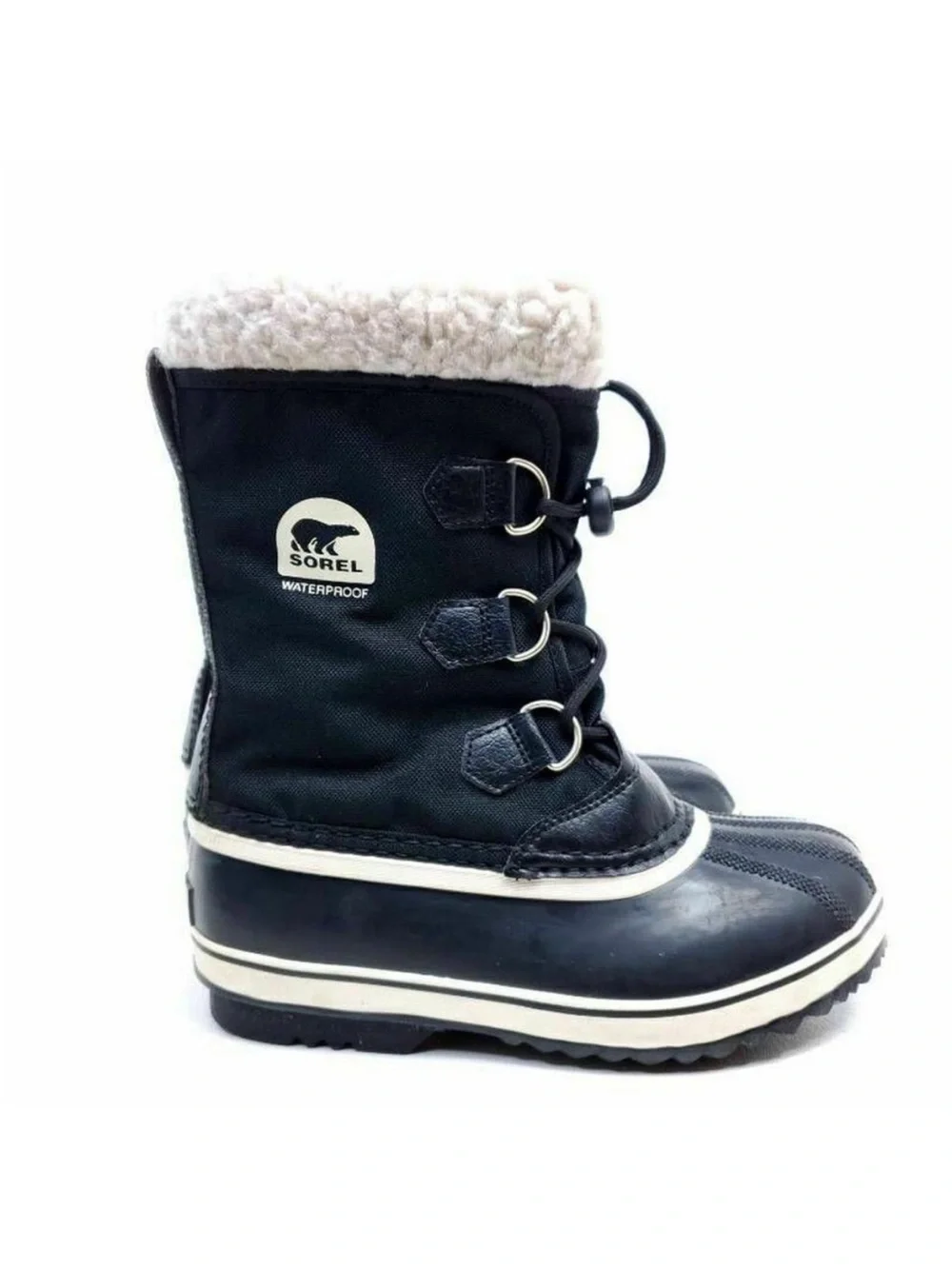 Sorel Kids Size 4 Yoot Pac Winter Snow Boots Black